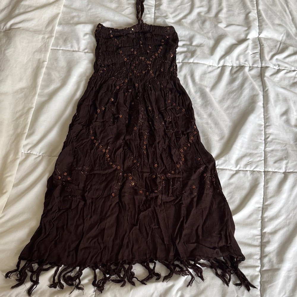 Sequin cover up for the beach